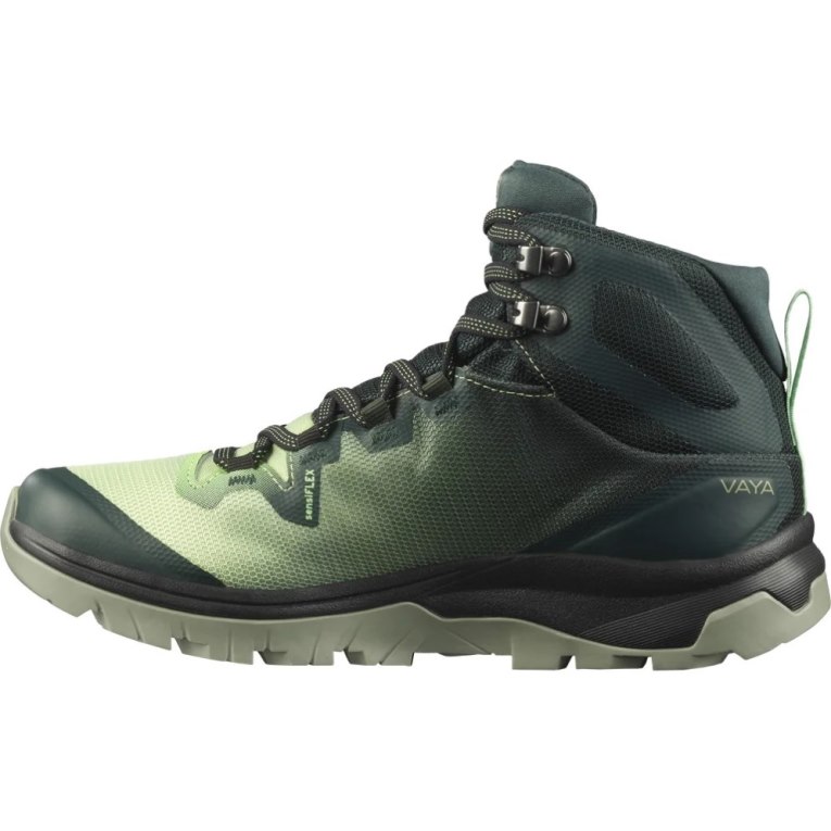 Botas Montaña Salomon Vaya Mid GTX Mujer Verdes | MX LXUQ021